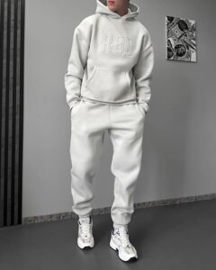 Чоловічий костюм із турецького трикотажу на флісі "RED"