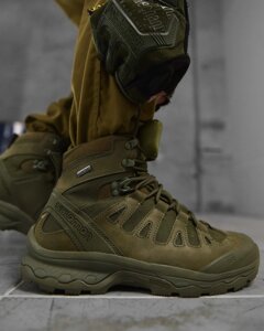 Берці тактичні Salomon Quest 4D GTX Forces 2 олива ВТ4369