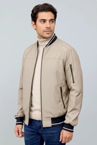 Чоловіча куртка-бомбер бежева SB-25287-beige