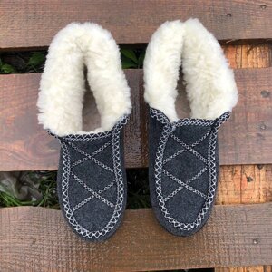 Черевики жіночі хутряні утеплені 38р 24см, Валянки шиті, Домашні капці для жінок