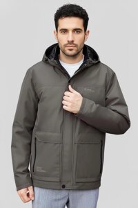 Чоловіча оливкова куртка з капюшоном DV-110-olive