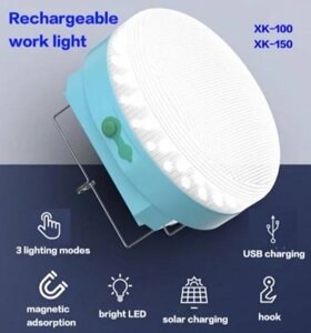 Ліхтар для кемпінгу Cclamp CL-023A, 30W, акумулятор, сонячна панель