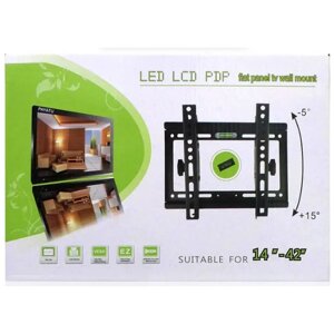 Кріплення для телевізора з діагоналлю 14-42" MHZ KT-01 до 25 кг Кронштейн із рівнем