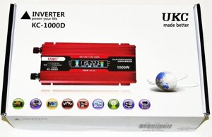 Інвертор перетворювач UKC AC/DC KC-1000D 1000W 12V + lcd / 2812