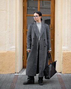 Жіноче шерстяне пальто oxford сіре ВТ68057