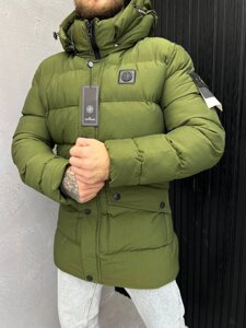 Зимова куртка stone island олива ВТ7511