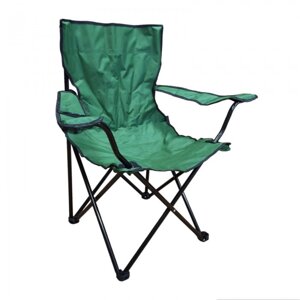 Стілець розкладний зі спинкою Camping quad chair HX 001 павук із підсклянником і чохлом Темно-зелений