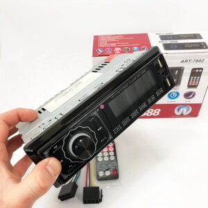 Автомагнітола MP3 3888 ISO 1DIN FM тюнер 4х50W сенсорний дисплей чорний, Bluetooth bluetooth магнітола