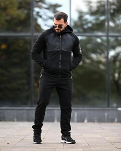 Зимній флісовий спортивний костюм ARCTIKA black ВТ6817