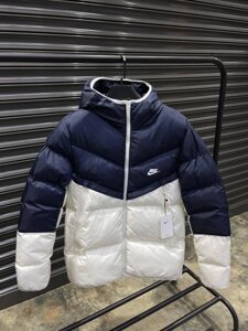 Зимова куртка Nike синя з білим