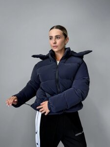 Жіночій пуховик з оксамитової плащівки