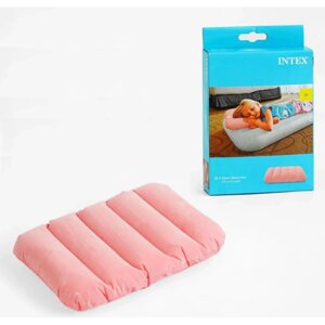 Надувна подушка Intex 68676 DOWNY PILLOW 43 х 28 х 9 см Рожева