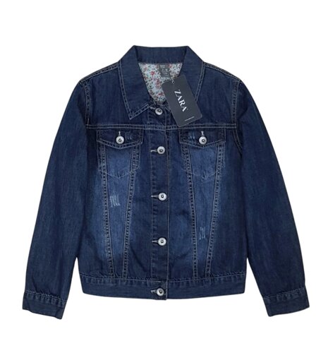 Джинсова куртка Zara для дівчинки 7-8 років (128 см)