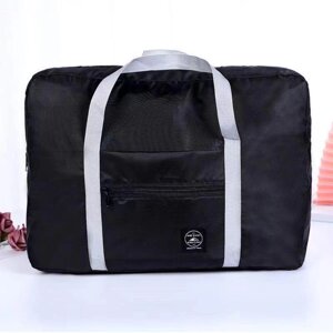 Дорожня сумка складна 48х32х16см, XL-676, Чорний / Сумка для подорожей / Сумка ручна поклажа