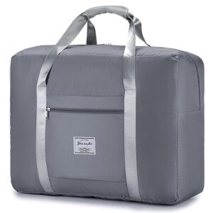 Дорожня сумка складна 48х32х16см, XL-676, Сірий / Сумка для подорожей / Сумка ручна поклажа