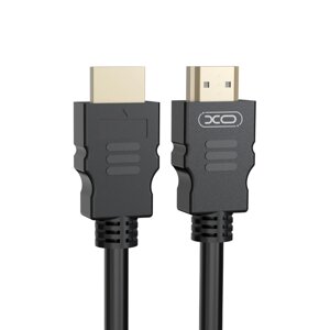 Кабель HDMI-HDMI 5м, 4K, XO GB011B / Кабель мультимедійний / Відео кабель для телевізора / Шнур HDMI