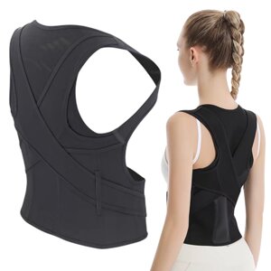 Корсет для спини від сутулості, Чорний, XL / Коректор постави / Корсет для хребта / Корсет для постави