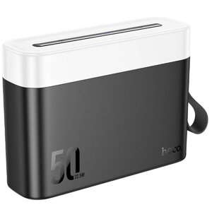 Повербанк 50000mAh зі швидкою зарядкою та ліхтариком, 2хUSB, 2xType-C, J94A / Павербанк для телефону / Power bank