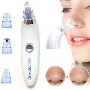 Пристрій для очищення пор, портативний, вакуумний, Derma Suction / Косметичний очищувач чорних цяток