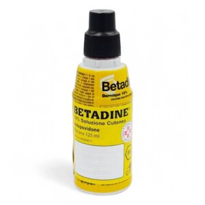 Betadine 10% розчин 125 мл ефективний антисептик широкого спектру дії