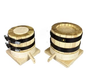 Дерев'яна бочка з ясеню для маслопресу холодного віджиму CraftOil 1.5л