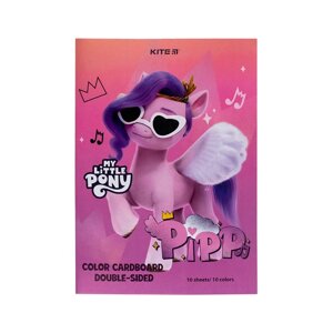 Кольоровий картон А4 двосторонній My Little Pony 10 аркушів (LP24-255)