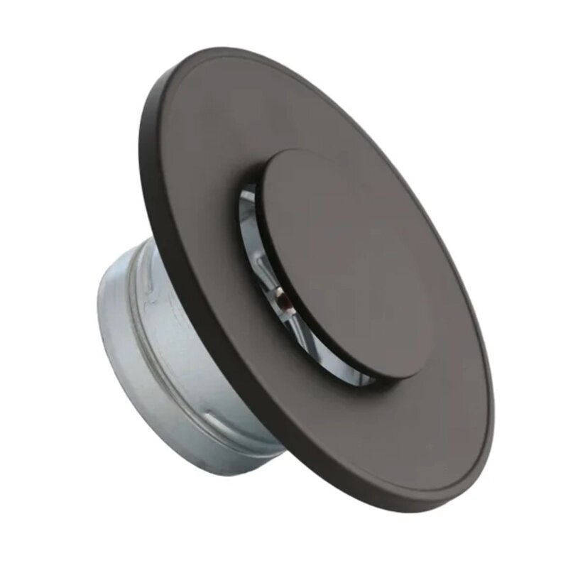 Анемостат металевий круглий Darco ASV125-ML. CZ (чорний) від компанії Магазин камінів і печей - фото 1