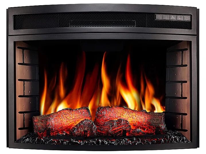 Електрокамін ArtiFlame AF25 Panoramic з обігрівом і звуком горіння вогню від компанії Магазин камінів і печей - фото 1