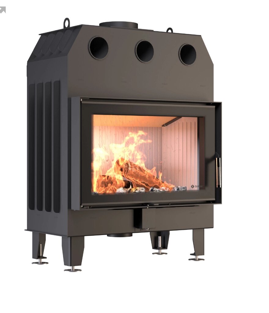 Камінна топка BOKAR 9050 19кВт, біла кераміка від компанії Магазин камінів і печей - фото 1