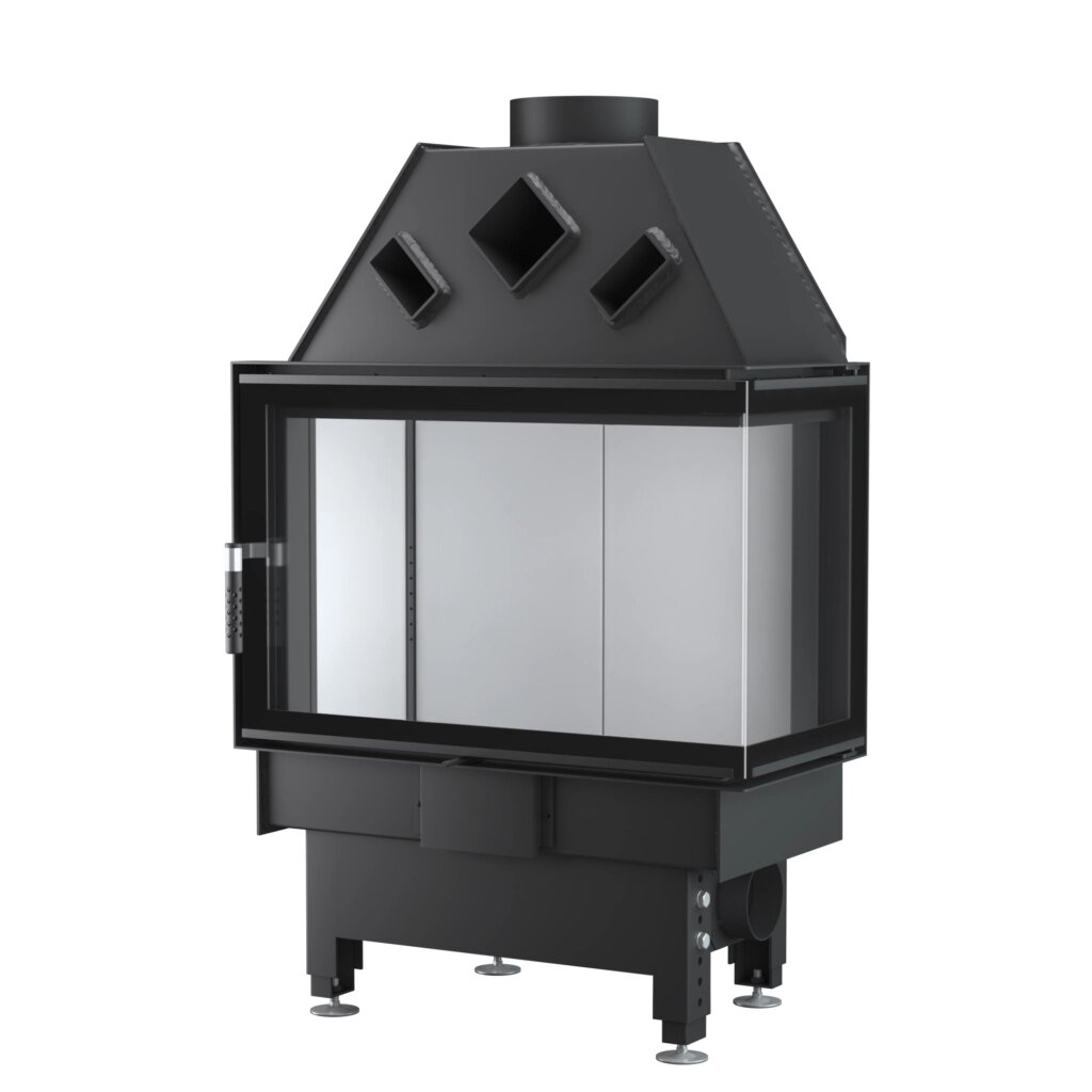 Камінна топка Unico DRAGON 2B Slim Raster Standard, 8кВт від компанії Магазин камінів і печей - фото 1