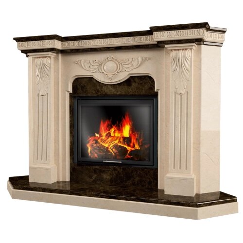 Камінний портал з мармуру Браво Барселона від компанії Магазин камінів і печей - фото 1