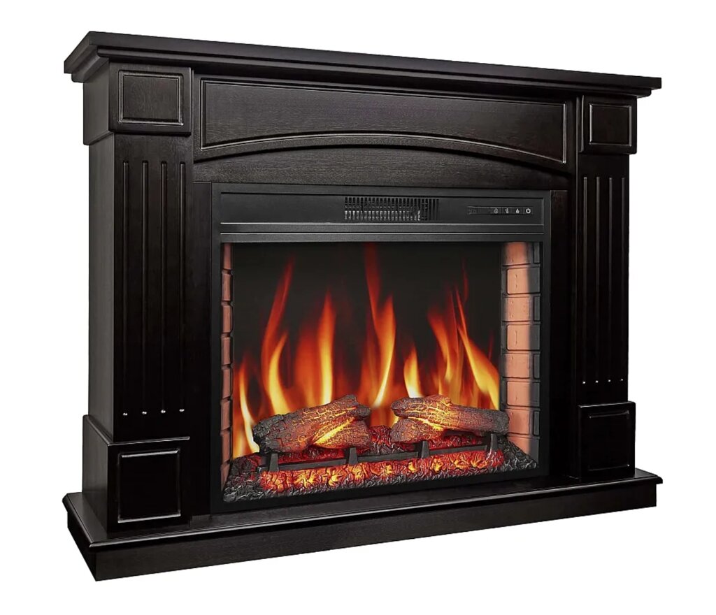 Камінокомплект ArtiFlame Boston AF28S венге з обігрівом від компанії Магазин камінів і печей - фото 1