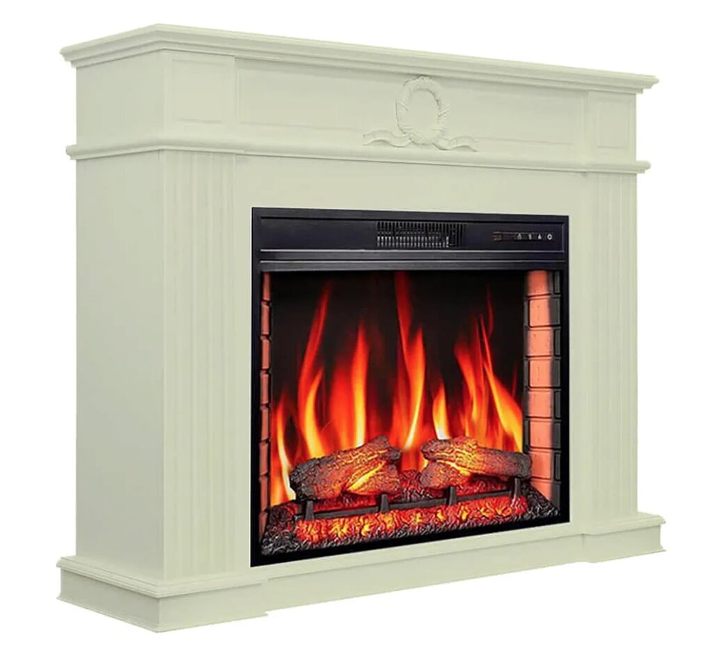 Камінокомплект ArtiFlame Inverno AF28S білий з обігрівом від компанії Магазин камінів і печей - фото 1