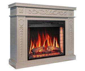 Камінокомплект ArtiFlame Delmona AF28S слонова кістка з обігрівом