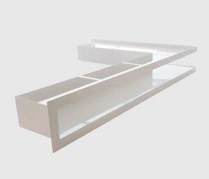 Вентиляційна решітка тунельна V-OPEN-L права, 500х700/100 мм, біла