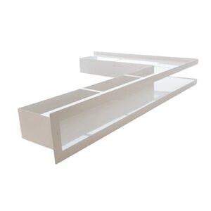 Вентиляційна решітка тунельна V-OPEN-L, 500х500/100 мм, біла