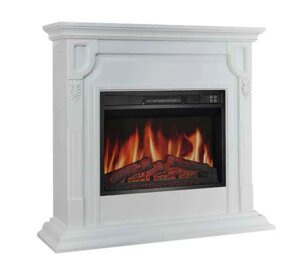 Камінокомплект універсальний 2в1 ArtiFlame Toronto AF23S білий з обігрівом і звуком горіння вогню