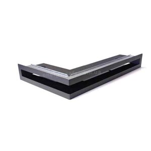 Вентиляційна решітка тунельна V-OPEN-L, 500х500/100 мм, чорна