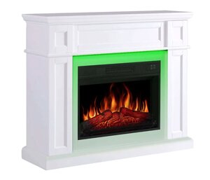 Камінокомплект ArtiFlame Linz AF23S білий з LED підсвічуванням