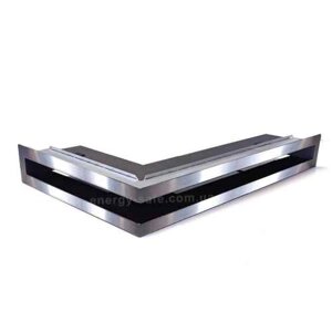 Вентиляційна решітка тунельна V-OPEN-L, 500х500/100 мм, хром