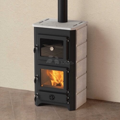 Піч з духовкою MBS THERMO VULKAN PLUS, 24кВт від компанії Магазин камінів і печей - фото 1