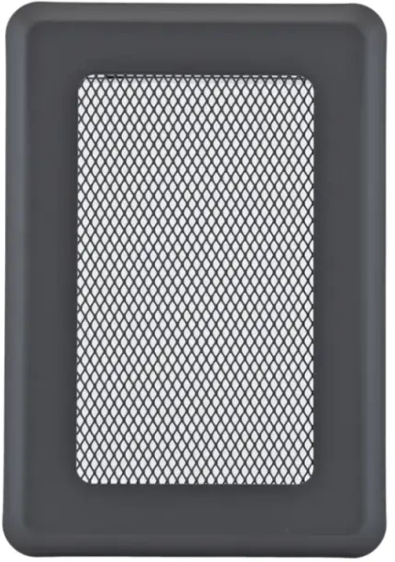 Вентиляційна решітка Darco Р1 light, 195х135мм, графіт від компанії Магазин камінів і печей - фото 1