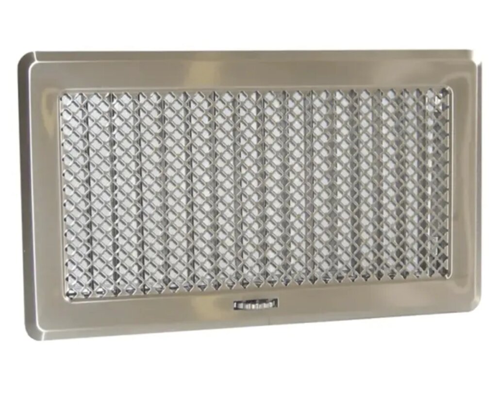 Вентиляційна решітка Darco Рж4, 335х195 мм, хром від компанії Магазин камінів і печей - фото 1