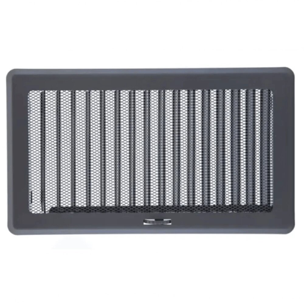 Вентиляційна решітка Darco Рж4 light, 335х195 мм, графіт від компанії Магазин камінів і печей - фото 1