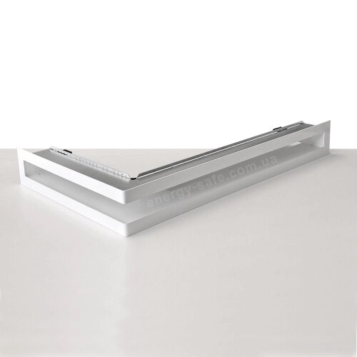 Вентиляційна решітка тунельна V-OPEN-L права, 500х700/70 мм, біла від компанії Магазин камінів і печей - фото 1