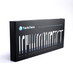 Набір електродів для дарсонвалей BactoSfera DARSONVAL (17 шт) з коробкою-п’єдесталом