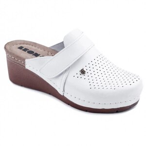 Сабо ортопедические женские Leon 1001, белые, размер 41