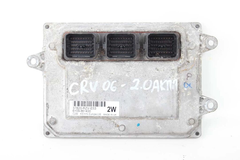 Блок управління двигуном 2.0 АКПП Honda CR-V (RE) 2006-2012 37820RZVE53 (80098) від компанії Автозапчастини б/в для японських автомобілів - вибирайте Razborka6062 - фото 1