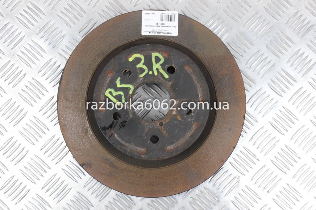 Диск гальмівний задній Subaru Outback (BS / BN) 2014-2020 26700AL010 (33869) від компанії Автозапчастини б/в для японських автомобілів - вибирайте Razborka6062 - фото 1