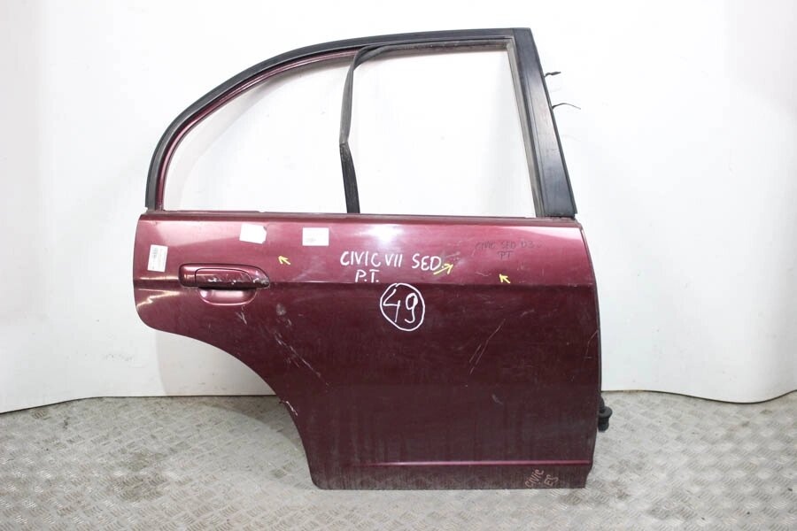 Двері задні праві седан Honda Civic (EM / EP / ES / EU) 2001-2005 67510S5AE01ZZ (6184) від компанії Автозапчастини б/в для японських автомобілів - вибирайте Razborka6062 - фото 1